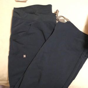 FIGS dark harbor scrub pants